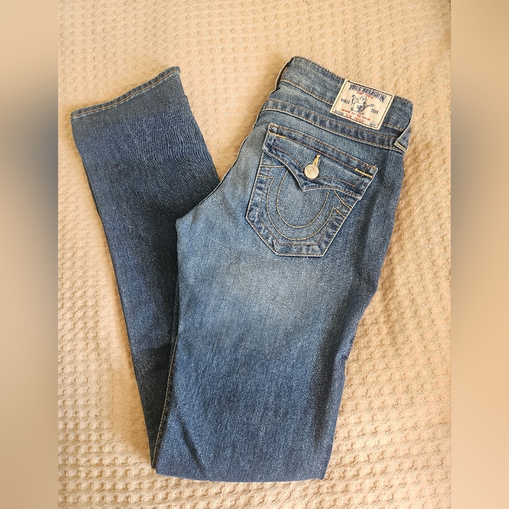 SOLD- True Religion Slim Straight Leg Jeans